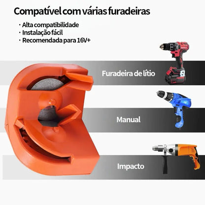 Amolador Profissional Multiuso – Afiador Portátil para Brocas, Facas e Lâminas | Perfeito para Aço-Rápido, Carbeto e Ferramentas de Oficina