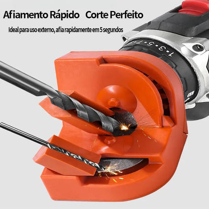 Amolador Profissional Multiuso – Afiador Portátil para Brocas, Facas e Lâminas | Perfeito para Aço-Rápido, Carbeto e Ferramentas de Oficina