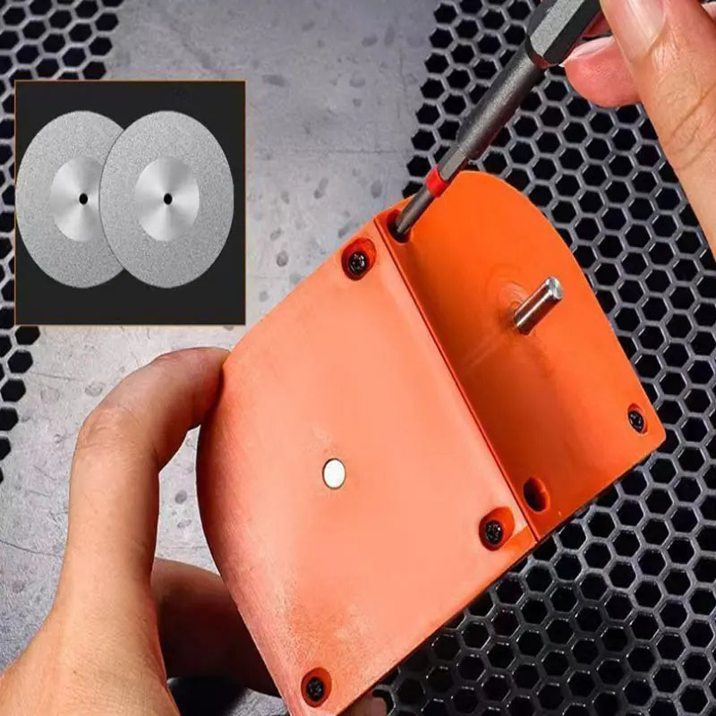 Amolador Profissional Multiuso – Afiador Portátil para Brocas, Facas e Lâminas | Perfeito para Aço-Rápido, Carbeto e Ferramentas de Oficina