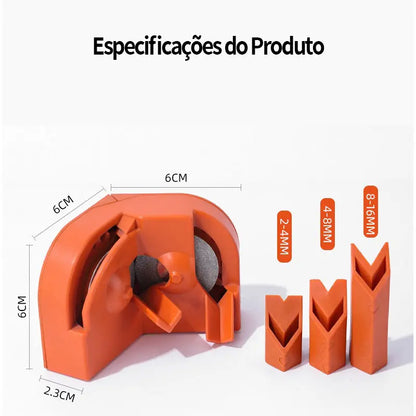 Amolador Profissional Multiuso – Afiador Portátil para Brocas, Facas e Lâminas | Perfeito para Aço-Rápido, Carbeto e Ferramentas de Oficina